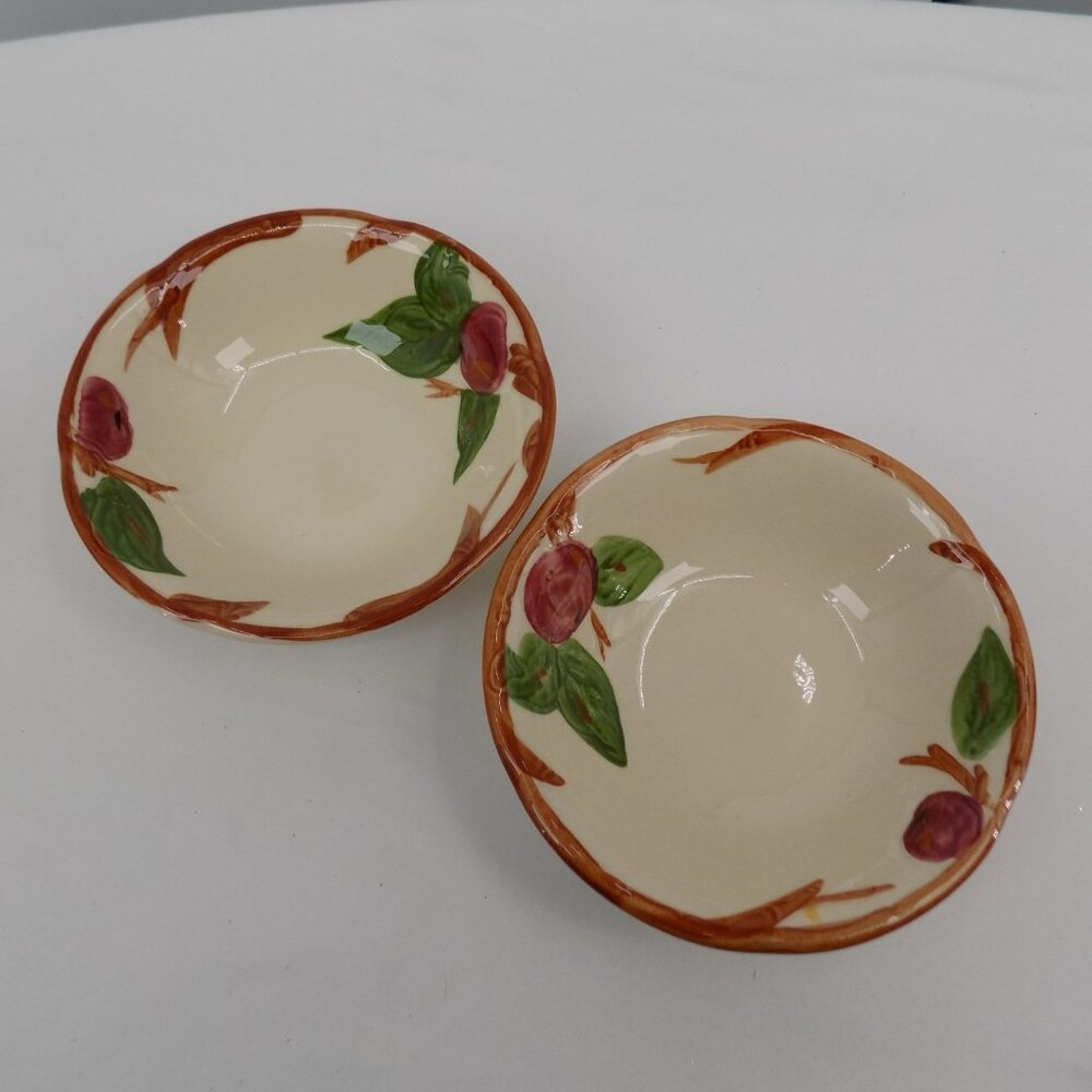 Lot of 2 Franciscan Apple 5.25" Fruit Sauce Bowl England Backstamp Vintage